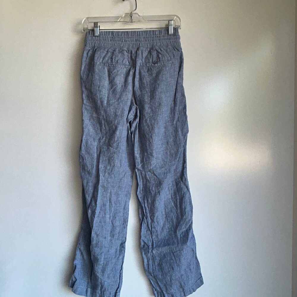 ATHLETA Cabo Linen Wide Leg Pants Size 2 Chambray Blue - Picture 5 of 12